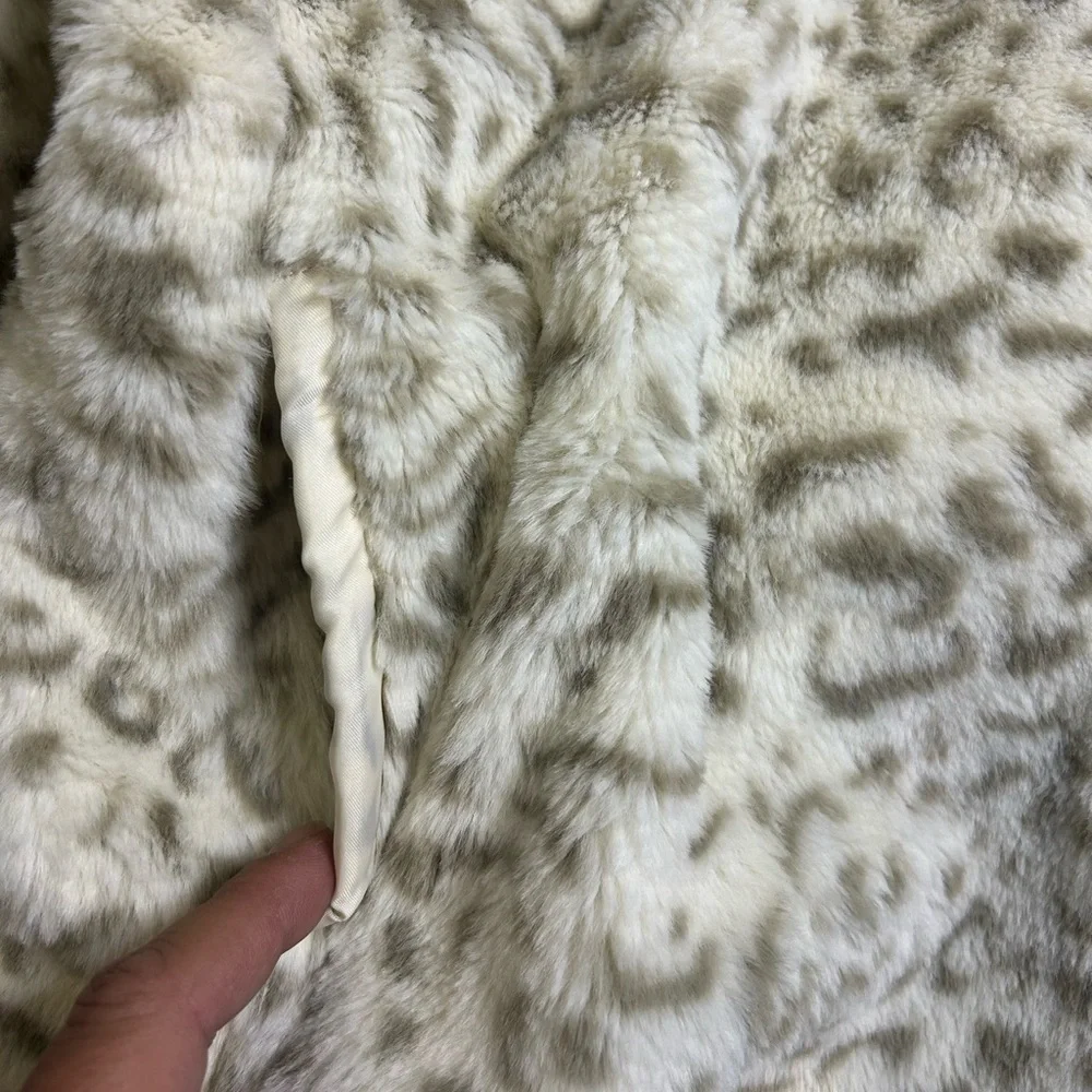 Hayden Girls Mock Neck Half Zip Leopard Print Top Size XL - Picture 6 of 8